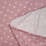 Very soft jersey print marguerite pink background