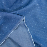 Tencel jeans pois bleu moyen