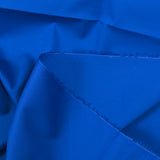 Popeline de coton satinée bleu roi