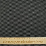 Coton imprimé pois 1mm fond noir