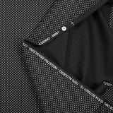 Coton imprimé pois 1mm fond noir