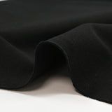 Jersey bord-côte coton noir