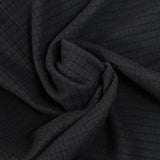 Polaire polyester à carreaux noir