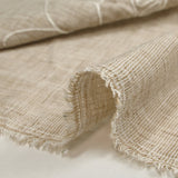 Toile brodée Ariel beige chiné