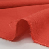 Crêpe viscose Lily brodé feuillage rouge