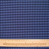 Jacquard polyviscose pied de poule marine