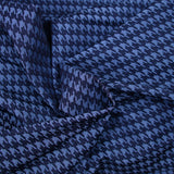 Jacquard polyviscose pied de poule marine