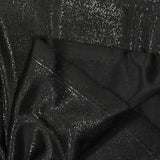 Maille fine Lurex argent fond noir