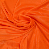 Maille fine Lurex argent fond orange