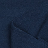 100% Laine bouillie bleu foncé