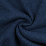 100% Laine bouillie bleu foncé