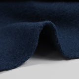 100% Laine bouillie bleu foncé