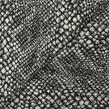 Jacquard de polycoton Lurex Miranda noir et blanc cassé