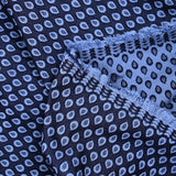 JACQUARD Polyviscose Gout d'Eau background navy