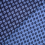 JACQUARD Polyviscose Gout d'Eau background navy