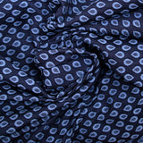 JACQUARD Polyviscose Gout d'Eau background navy
