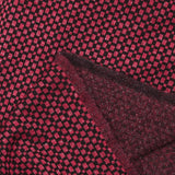 Maille Milano polyviscose Lurex damier déstructuré rouge
