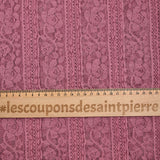 Dentelle polyester à volant mauve