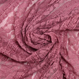 Dentelle polyester à volant mauve