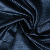 Midnight blue heat-bonded velvet jersey