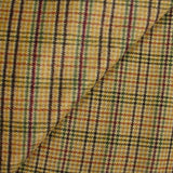 Polyester cardé Elodie moutarde et vert