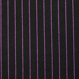 Maille Milano thermocollée rayée violet fond noir