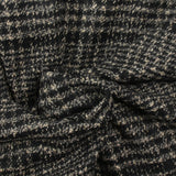Polyester cardé Fyona beige et noir