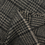 Polyester cardé Fyona beige et noir