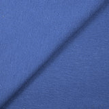 Molleton de coton french terry bleu barbeau