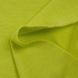 Molleton de coton flammé vert anis