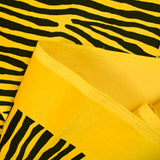 Short cotton velvet zebra mustard background