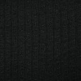 Maille côtelée polyviscose Touria noir