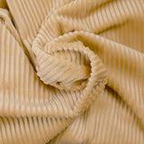 Velours 100% coton côtelé beige
