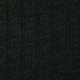 Maille côtelée polyviscose Touria noir