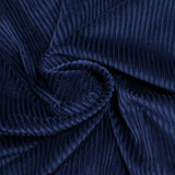 Terciopelo de algodón 100% canalé azul marino