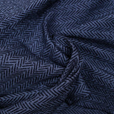 Jacquard polyviscose trait fond marine