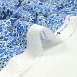 Cotton print Matilde blue flowers per meter