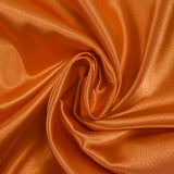 Satin de polyester léger orange
