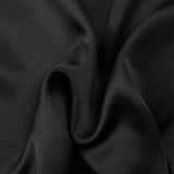 Black polyester satin