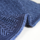 Jacquard polyviscose trait fond marine