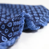 JACQUARD Polyviscose Gout d'Eau background navy