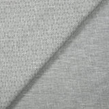 Popeline polycoton imprimée carreaux en pointillisme fond gris chiné