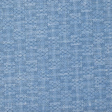 Popeline polycoton imprimée carreaux en pointillisme fond bleu chiné