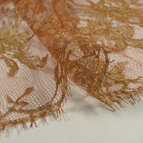 Calais® Calandra copper and gilded lace per meter