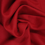 Sergé de laine mélangée rouge cerise