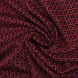 Malla Milano poliviscosa Lurex rojo esmeralda real