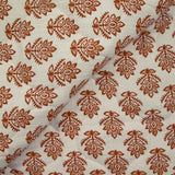 Double gaze matelassée double face indien Noida fond marine et écru au mètre