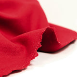 Sergé de laine mélangée rouge cerise