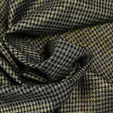 Polyviscose Lurex à carreaux doré et noir