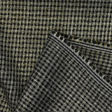 Polyviscose Lurex à carreaux doré et noir